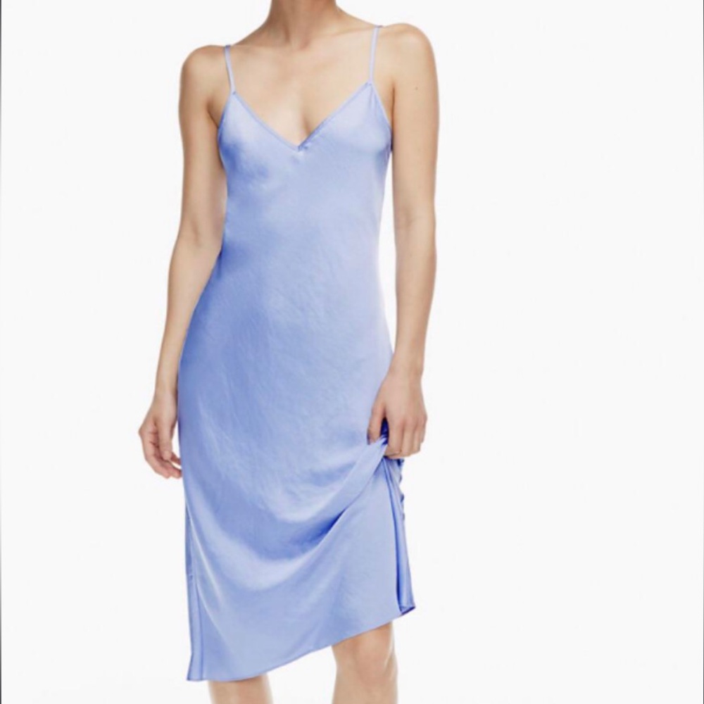 Aritzia Wilfred Only slip dress in soft iris